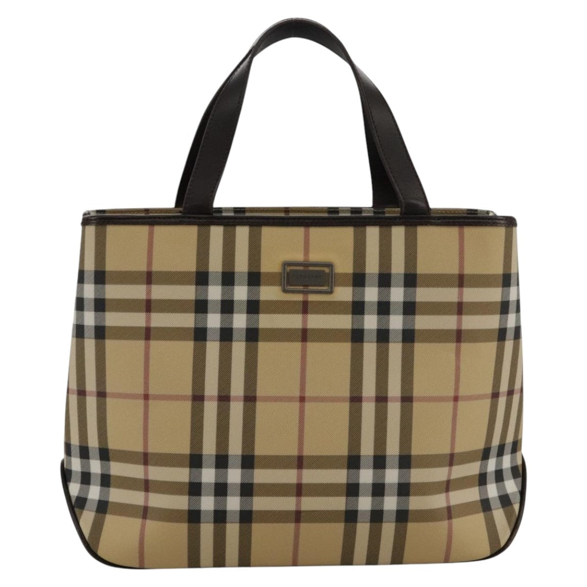 Burberry Nova Check Handbag Nova Check Canvas And Leather Beige Canvas Handbag (Authentic  )