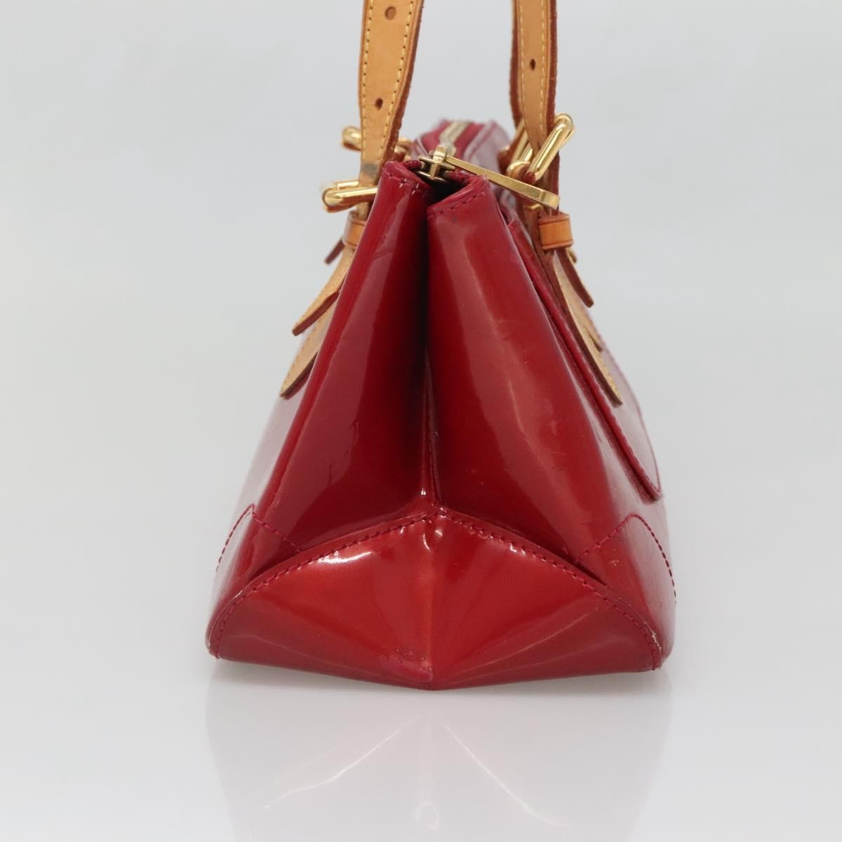 Louis Vuitton Rosewood Avenue Handbag Monogram Vernis Red Patent_Leather Handbag (Authentic  )