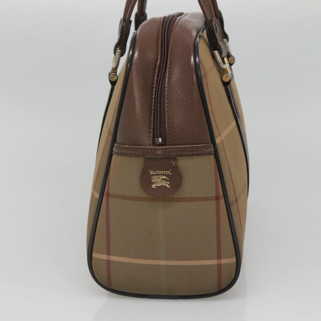 Burberry Nova Check Handbag Nova Check Canvas Beige Canvas Handbag (Authentic  )