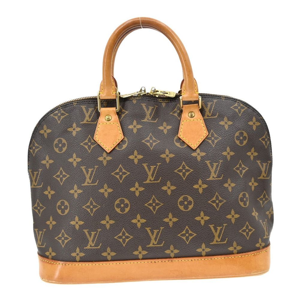 Louis Vuitton Alma Handbag Monogram Canvas Brown Canvas Handbag ( )