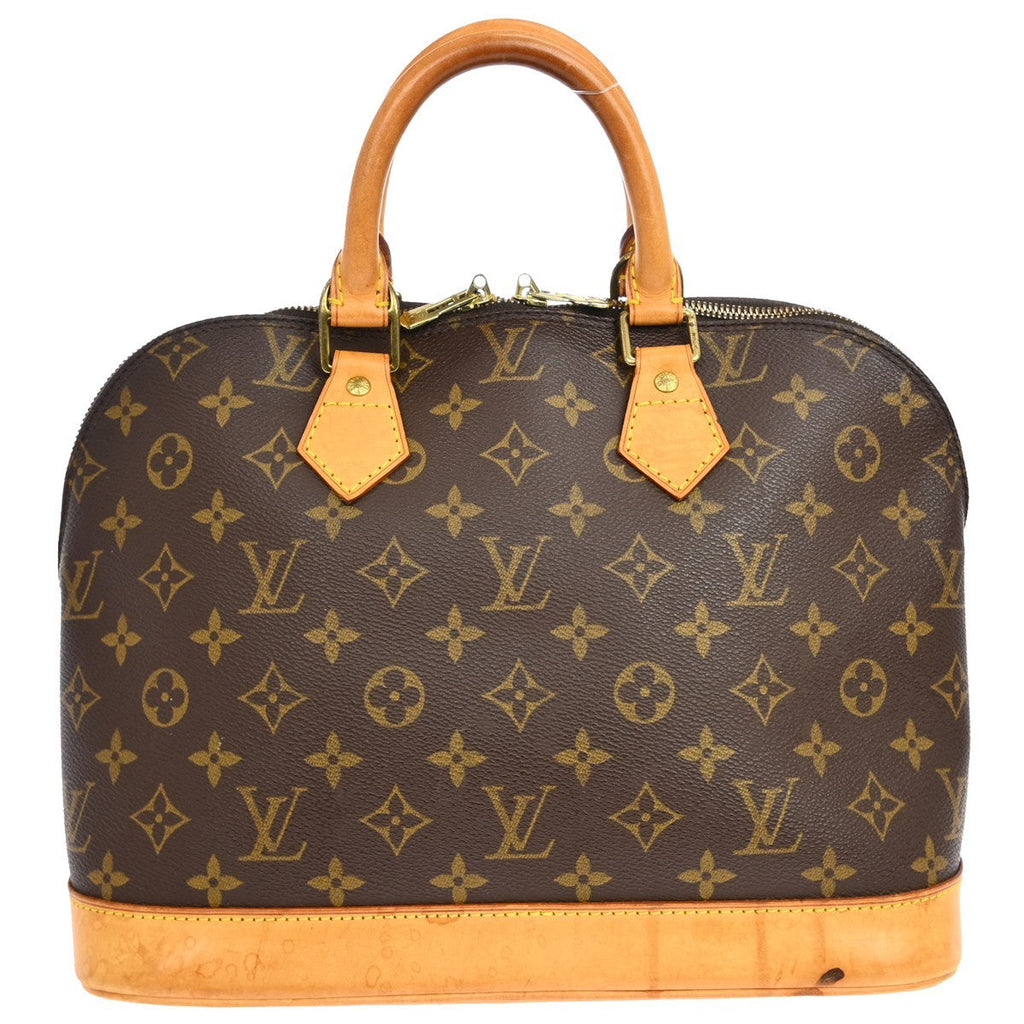 Louis Vuitton Alma Handbag Monogram Canvas Brown Canvas Handbag ( )