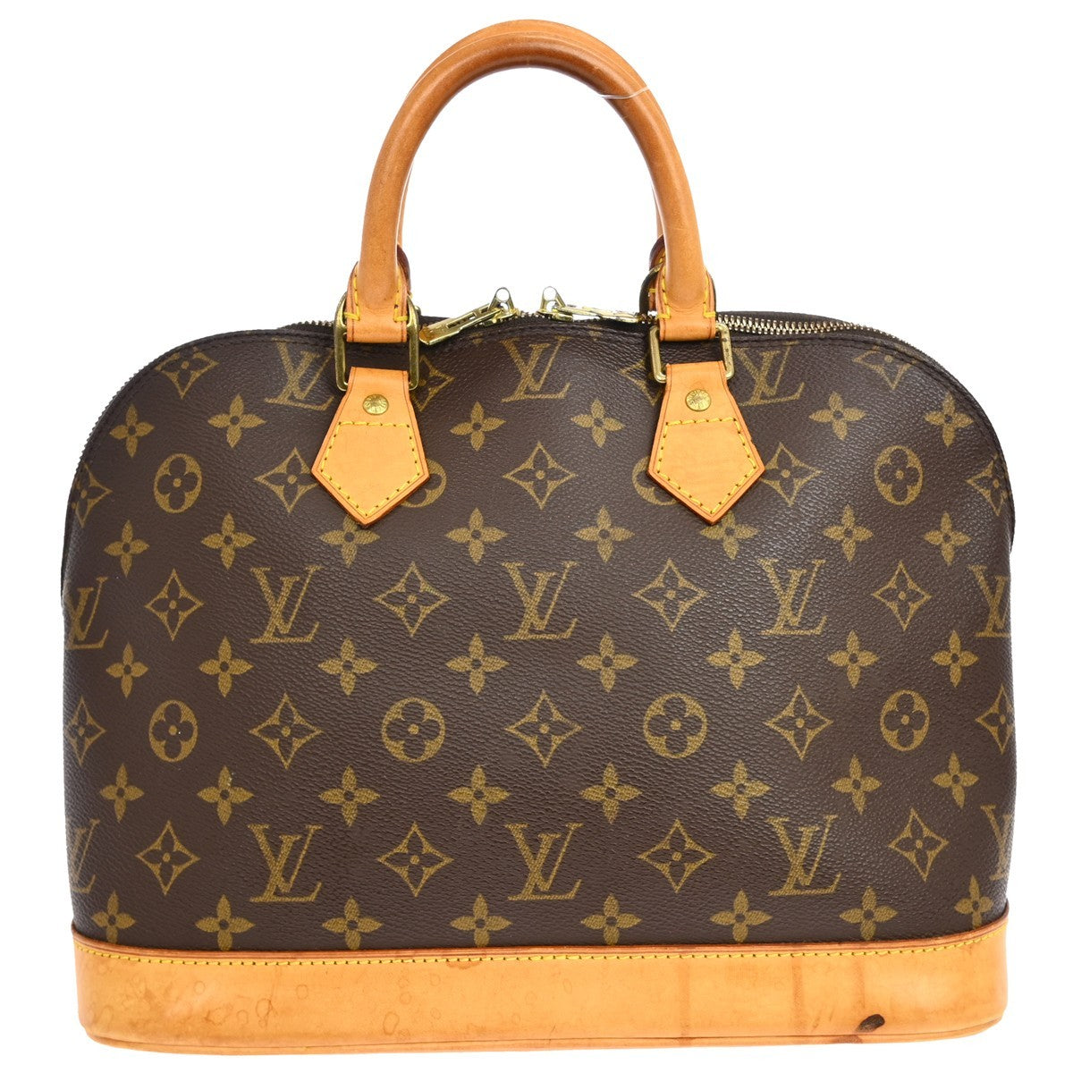 Louis Vuitton Alma Handbag Monogram Canvas Brown Canvas Handbag ( )