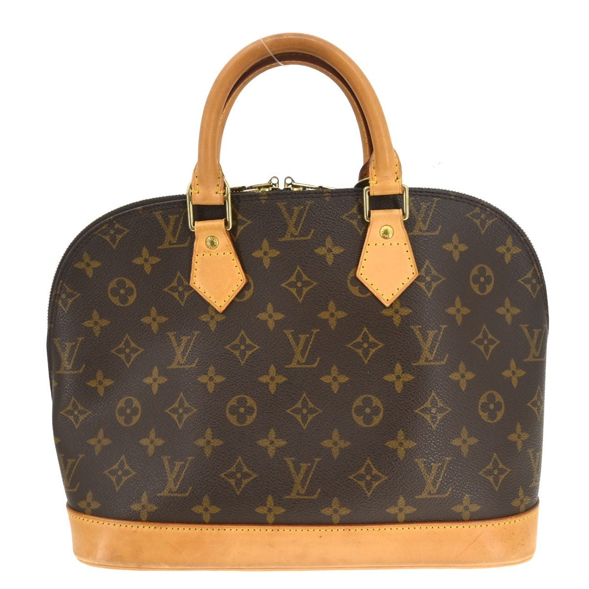 Louis Vuitton Alma Handbag Monogram Canvas Brown Canvas Handbag ( )