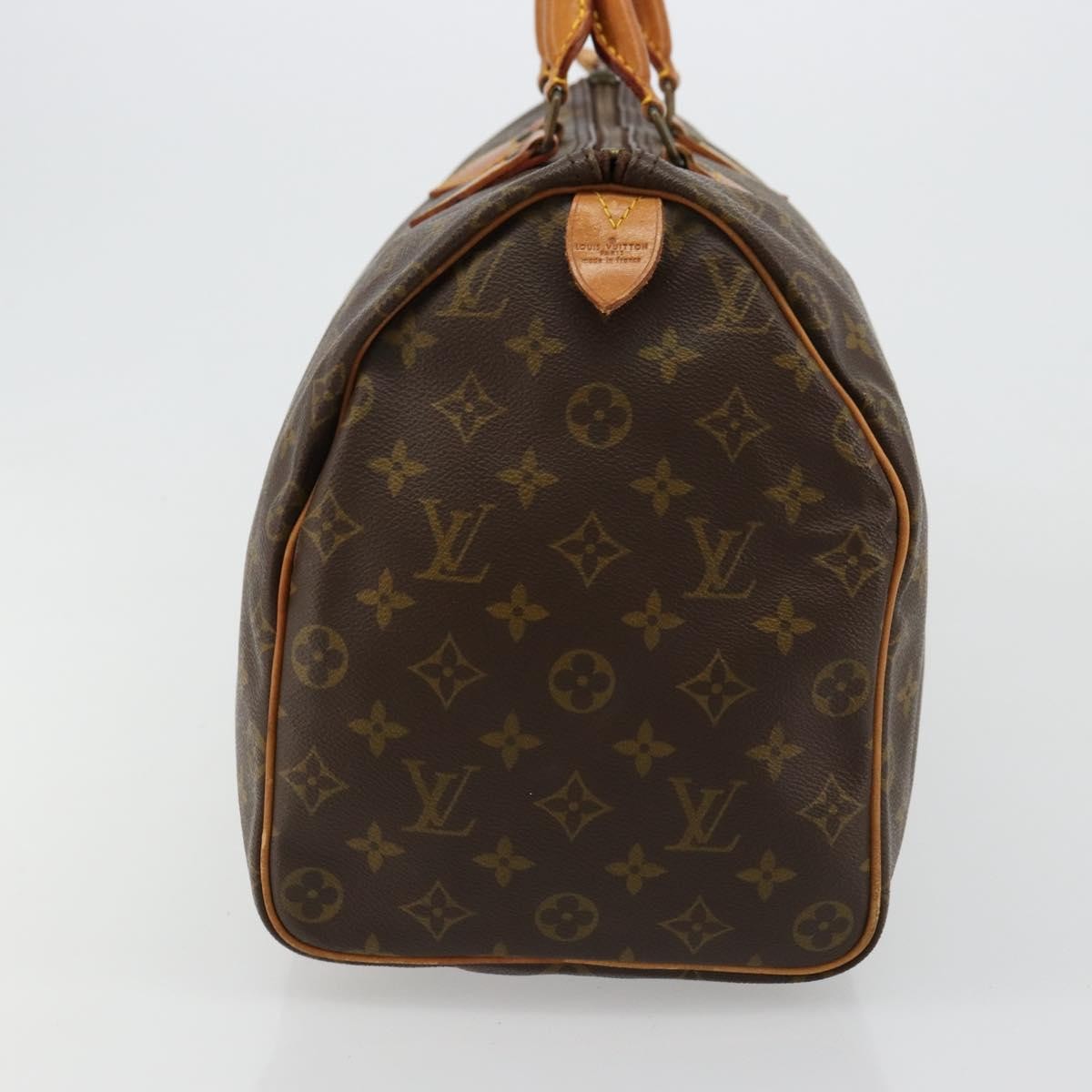 Louis Vuitton Speedy Handbag Monogram Canvas Brown Canvas Handbag ( )