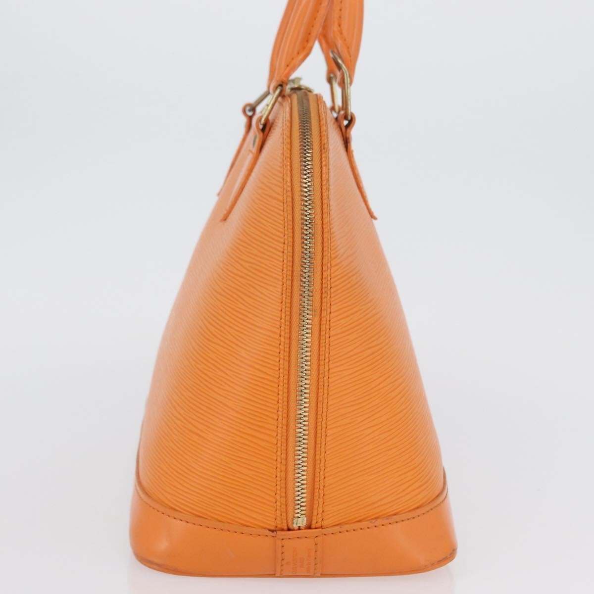 Louis Vuitton Vintage Alma Handbag Epi Leather Orange Leather Handbag (Authentic  )
