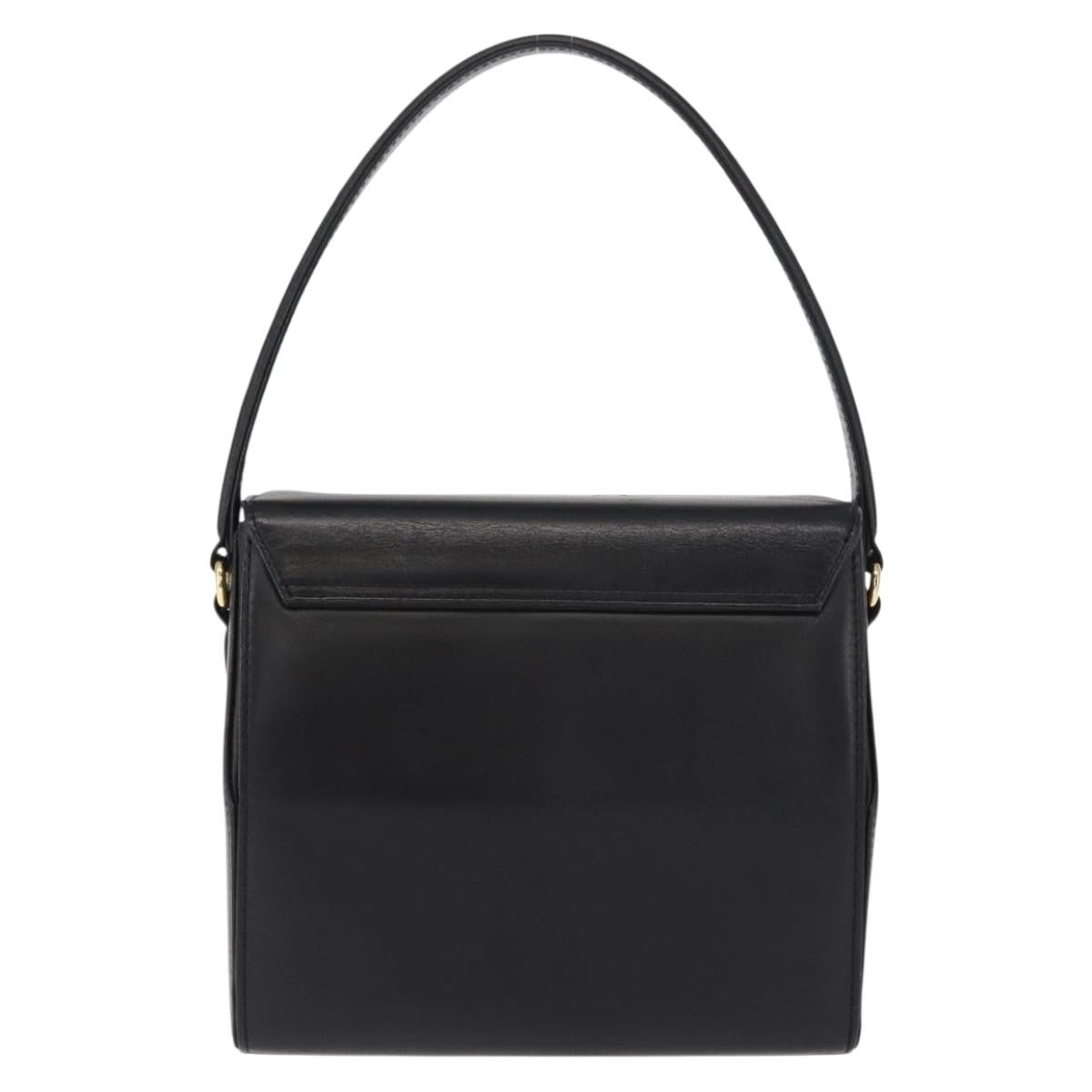 Givenchy Vintage 4G Handbag Leather Black Leather Handbag (Authentic  )