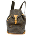 Louis Vuitton Vintage Montsouris Backpack Monogram Canvas Brown Canvas Backpack Bag ( )