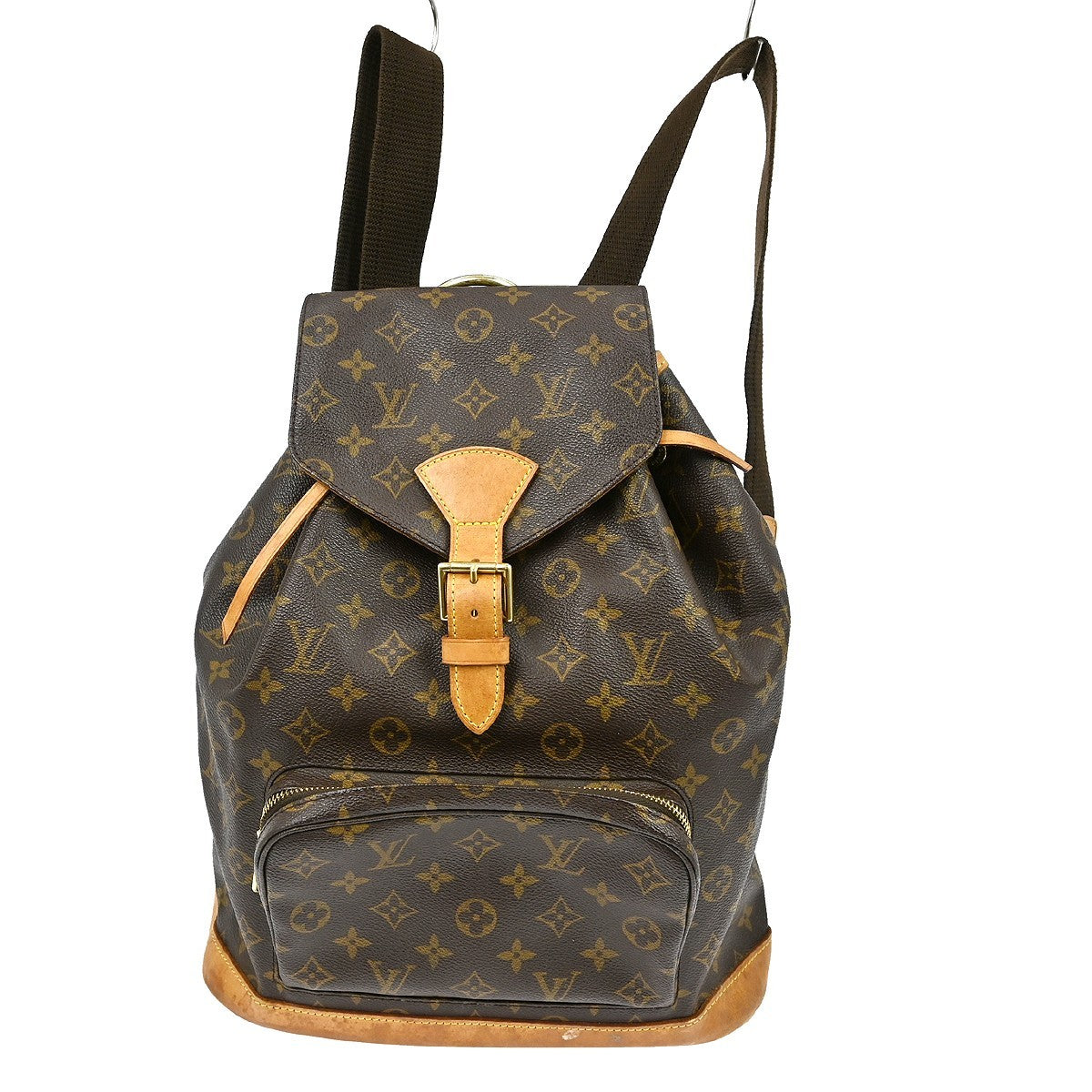 Louis Vuitton Vintage Montsouris Backpack Monogram Canvas Brown Canvas Backpack Bag ( )