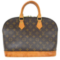 Louis Vuitton Alma Handbag Monogram Canvas Brown Canvas Handbag ( )