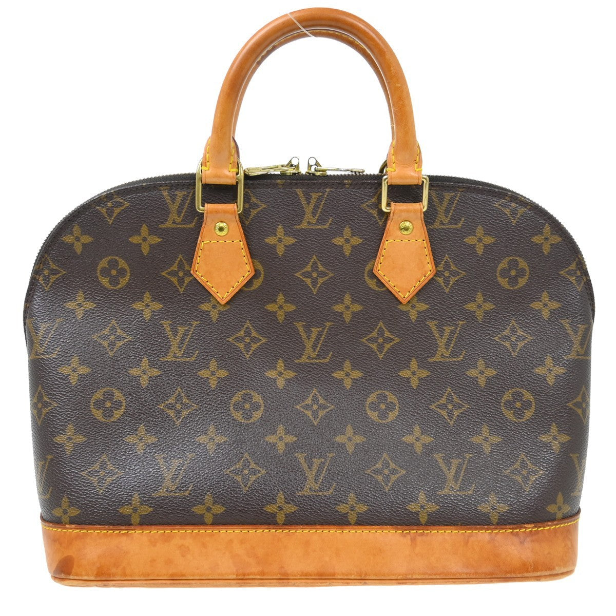 Louis Vuitton Alma Handbag Monogram Canvas Brown Canvas Handbag ( )