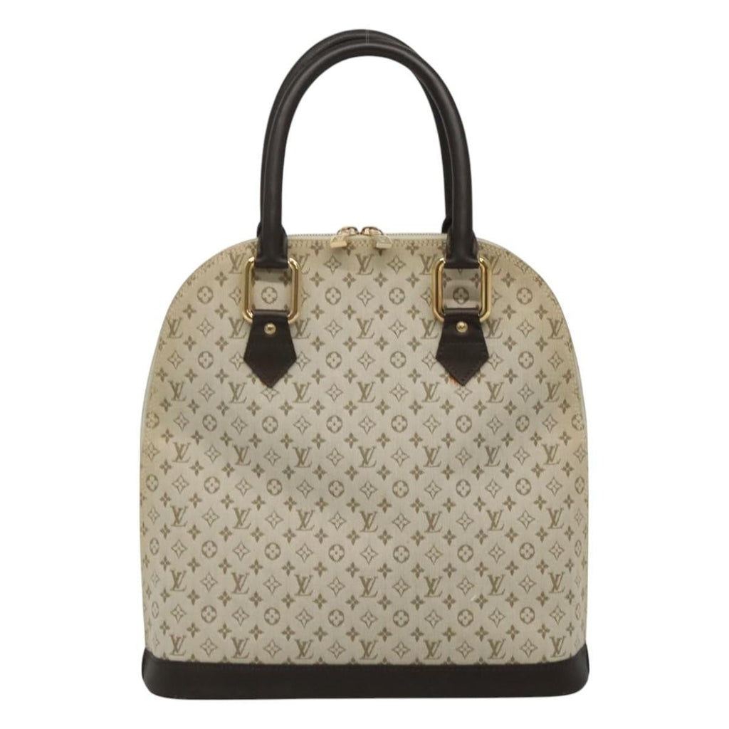 Louis Vuitton Alma Handbag Mini Lin Monogram Khaki Canvas Handbag ( )