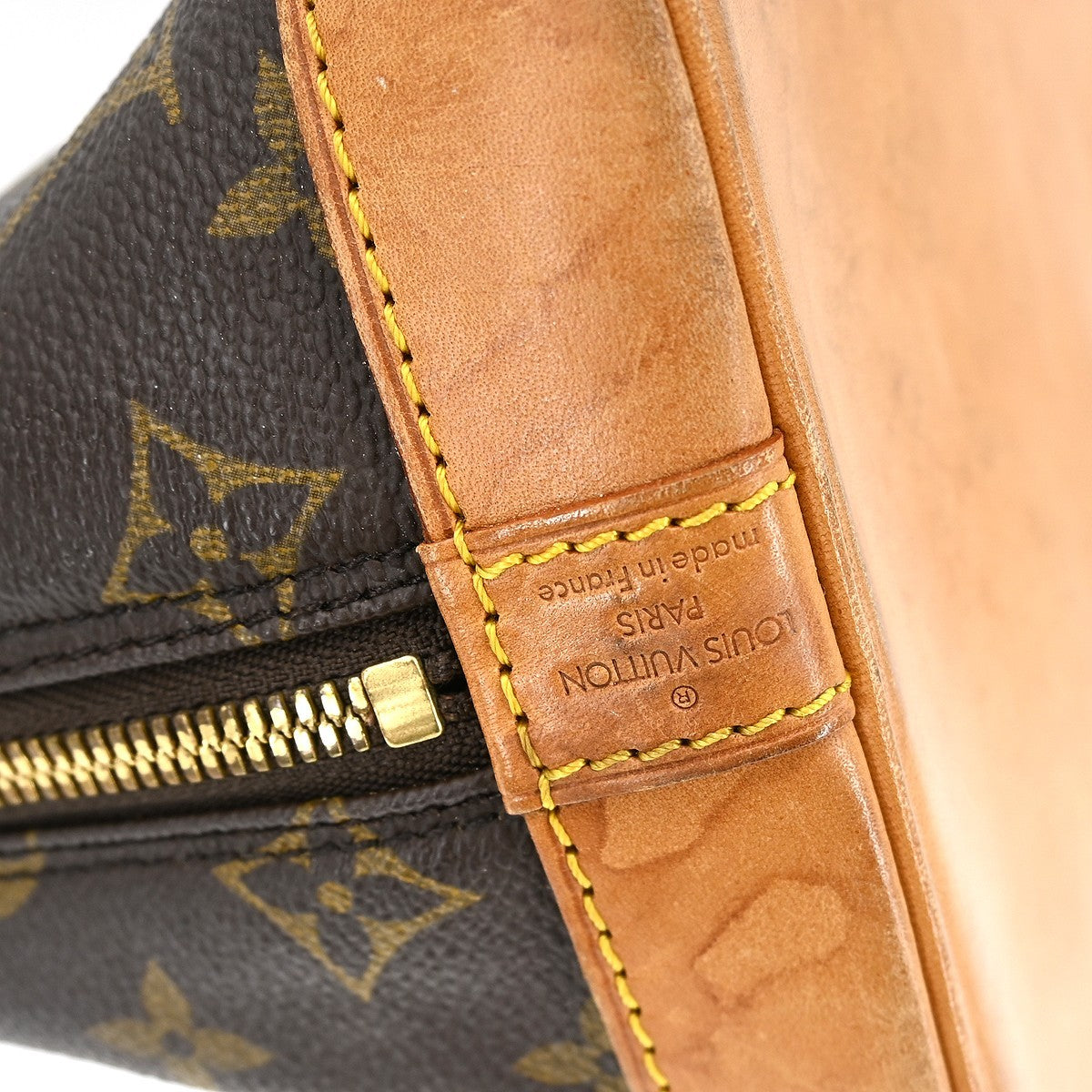 Louis Vuitton Alma Handbag Monogram Canvas Brown Canvas Handbag ( )