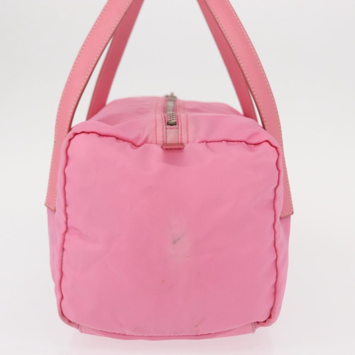 Prada Side Pocket Convertible Duffle Bag Tessuto Pink Nylon Handbag (Authentic  )