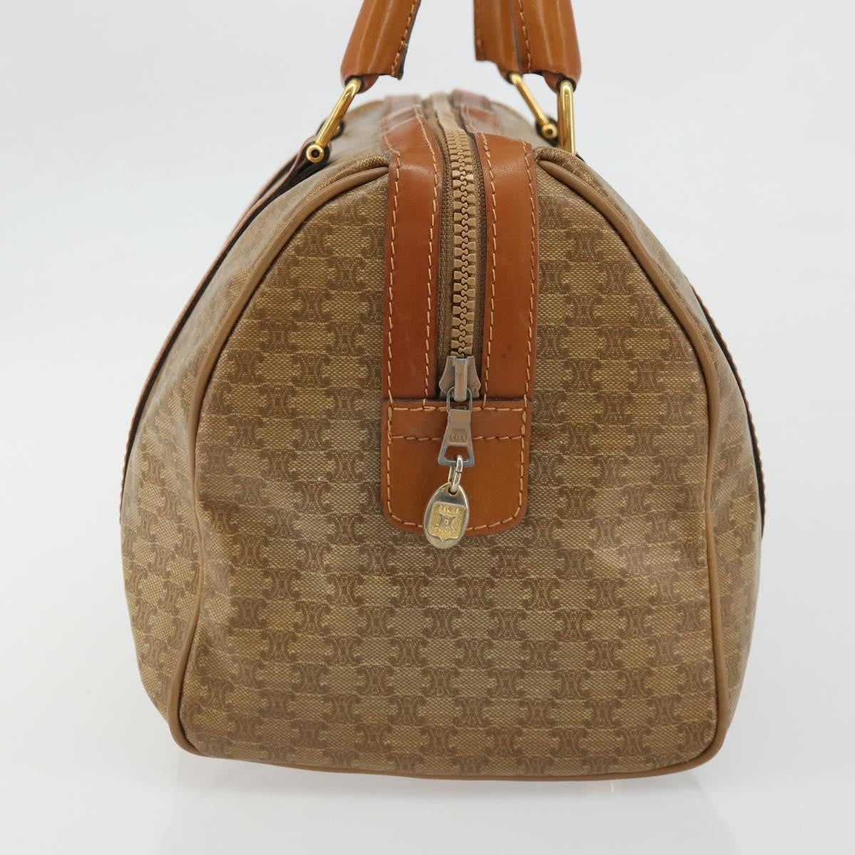 Celine Vintage Macadam Handbag Canvas And Leather Beige Canvas Handbag ( )