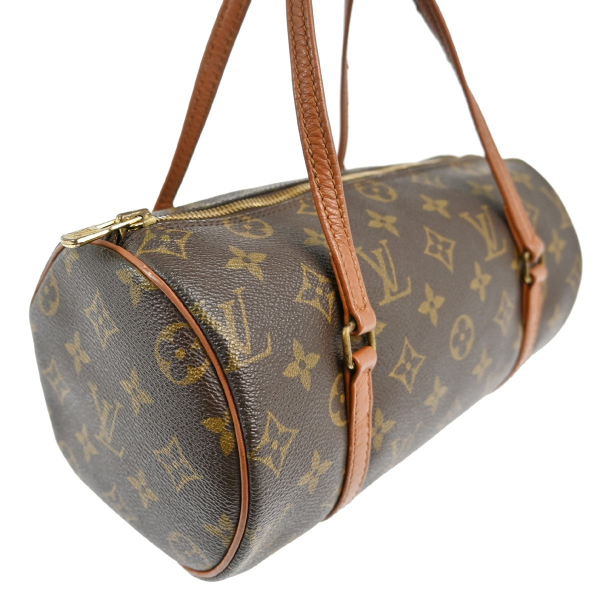 Louis Vuitton Papillon Handbag Monogram Canvas Brown Canvas Handbag ( )