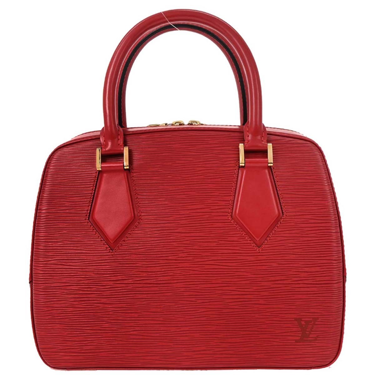Louis Vuitton Sablons Handbag Epi Leather Red Leather Handbag (Authentic  )