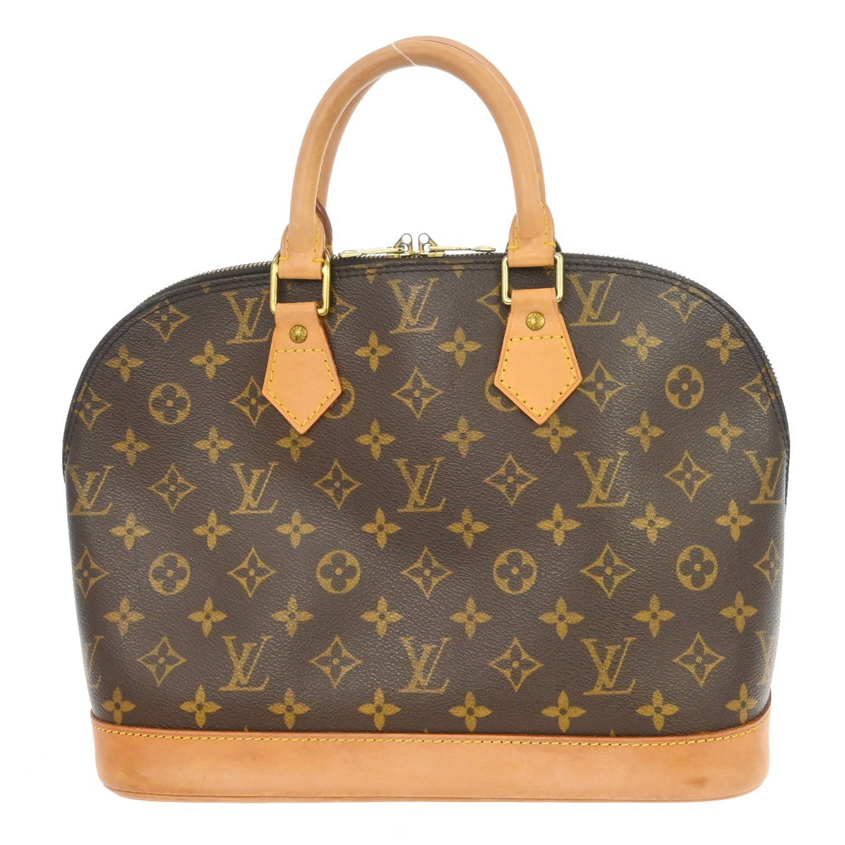 Louis Vuitton Alma Handbag Monogram Canvas Brown Canvas Handbag ( )