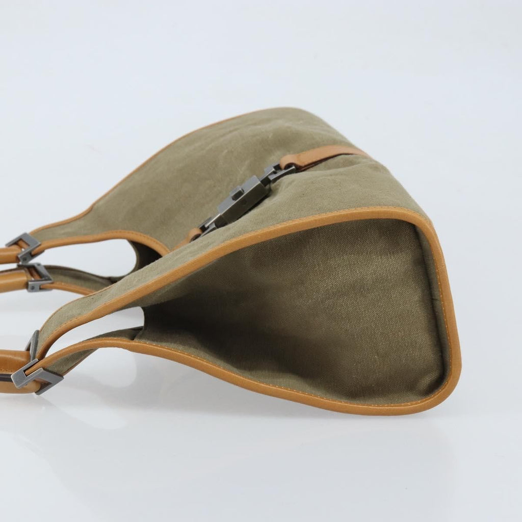 Gucci Vintage Jackie Handbag Canvas Beige Canvas Handbag ( )