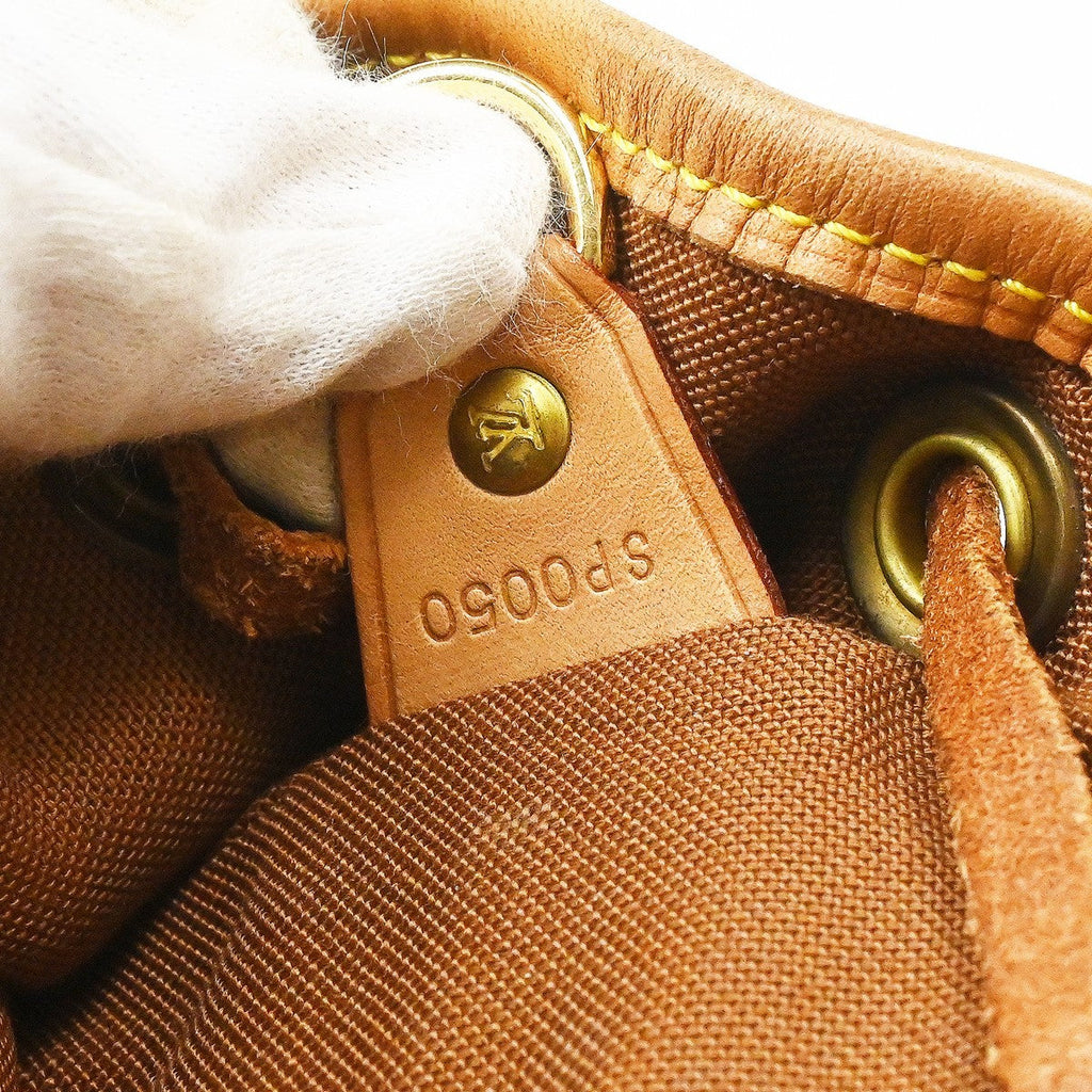 Louis Vuitton Vintage Montsouris Backpack Monogram Canvas Brown Canvas Backpack Bag ( )