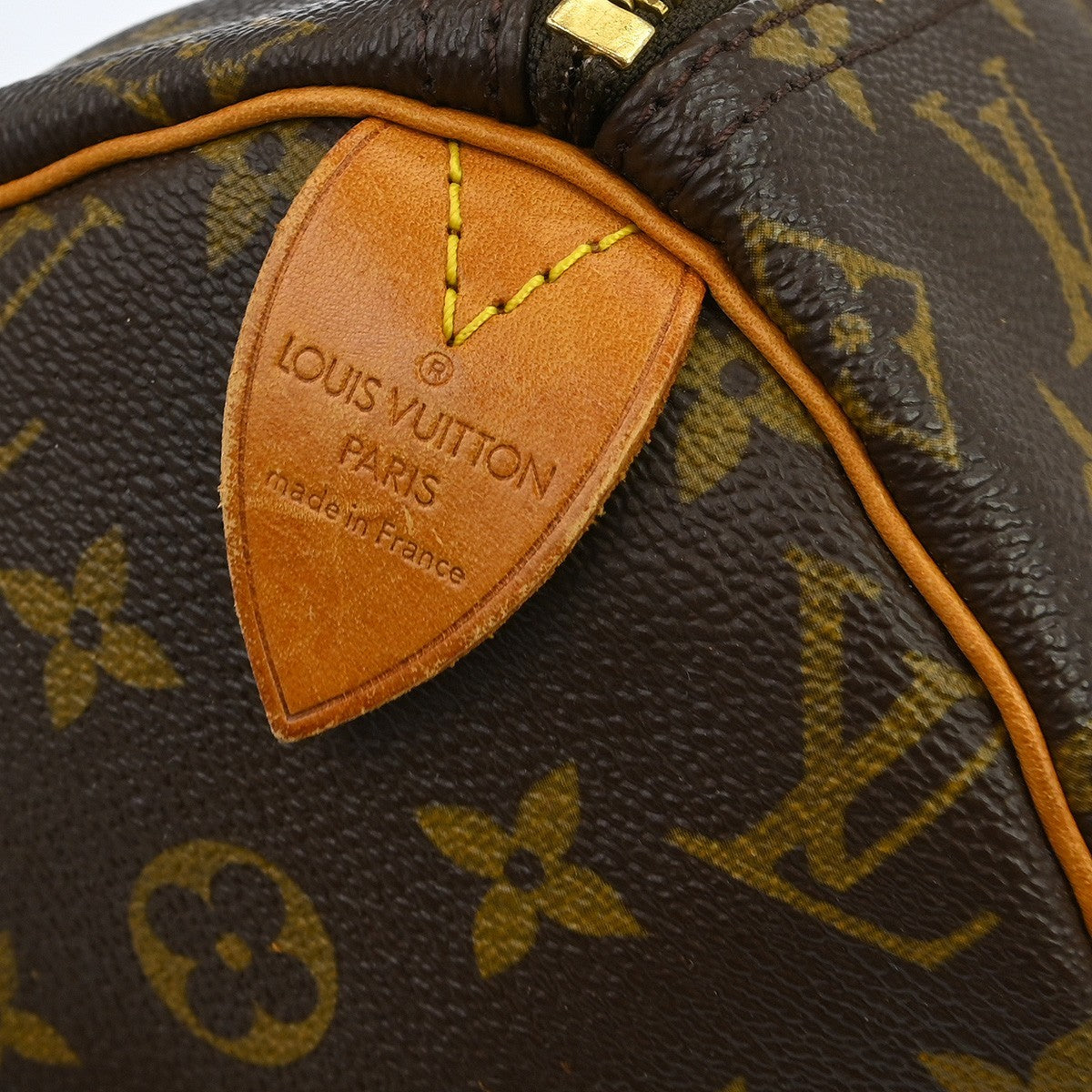 Louis Vuitton Speedy Handbag Monogram Canvas Brown Canvas Handbag ( )