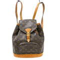 Louis Vuitton Vintage Montsouris Backpack Monogram Canvas Brown Canvas Backpack Bag ( )