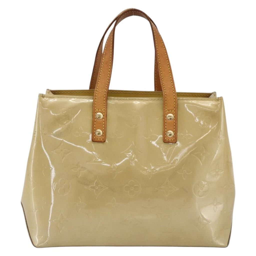 Louis Vuitton Reade Handbag Monogram Vernis Beige Patent_Leather Handbag (Authentic  )