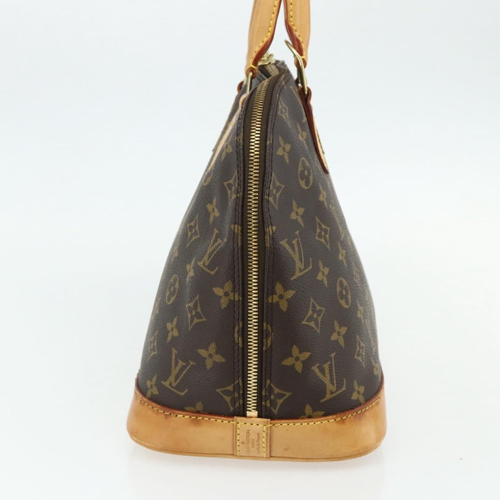 Louis Vuitton Alma Handbag Monogram Canvas Brown Canvas Handbag (Authentic  )