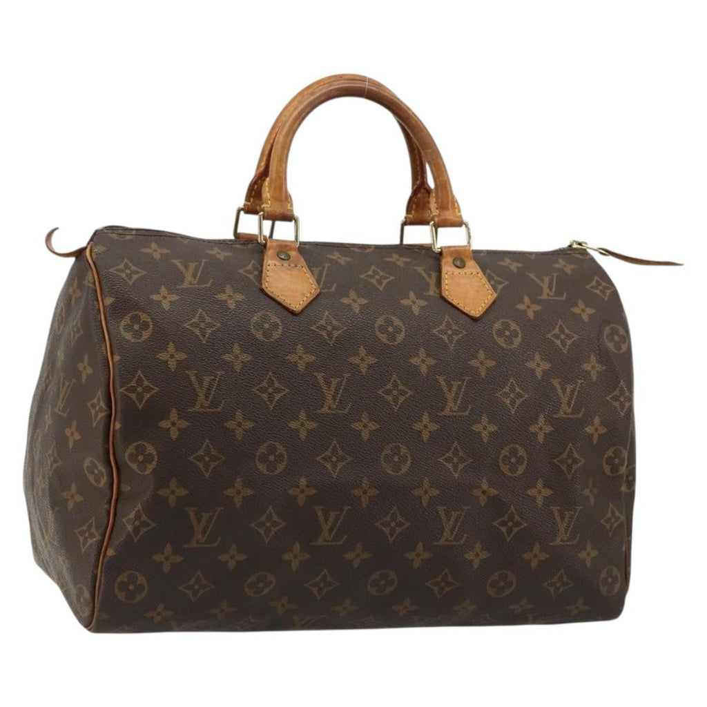 Louis Vuitton Speedy Handbag Monogram Canvas Brown Canvas Handbag ( )