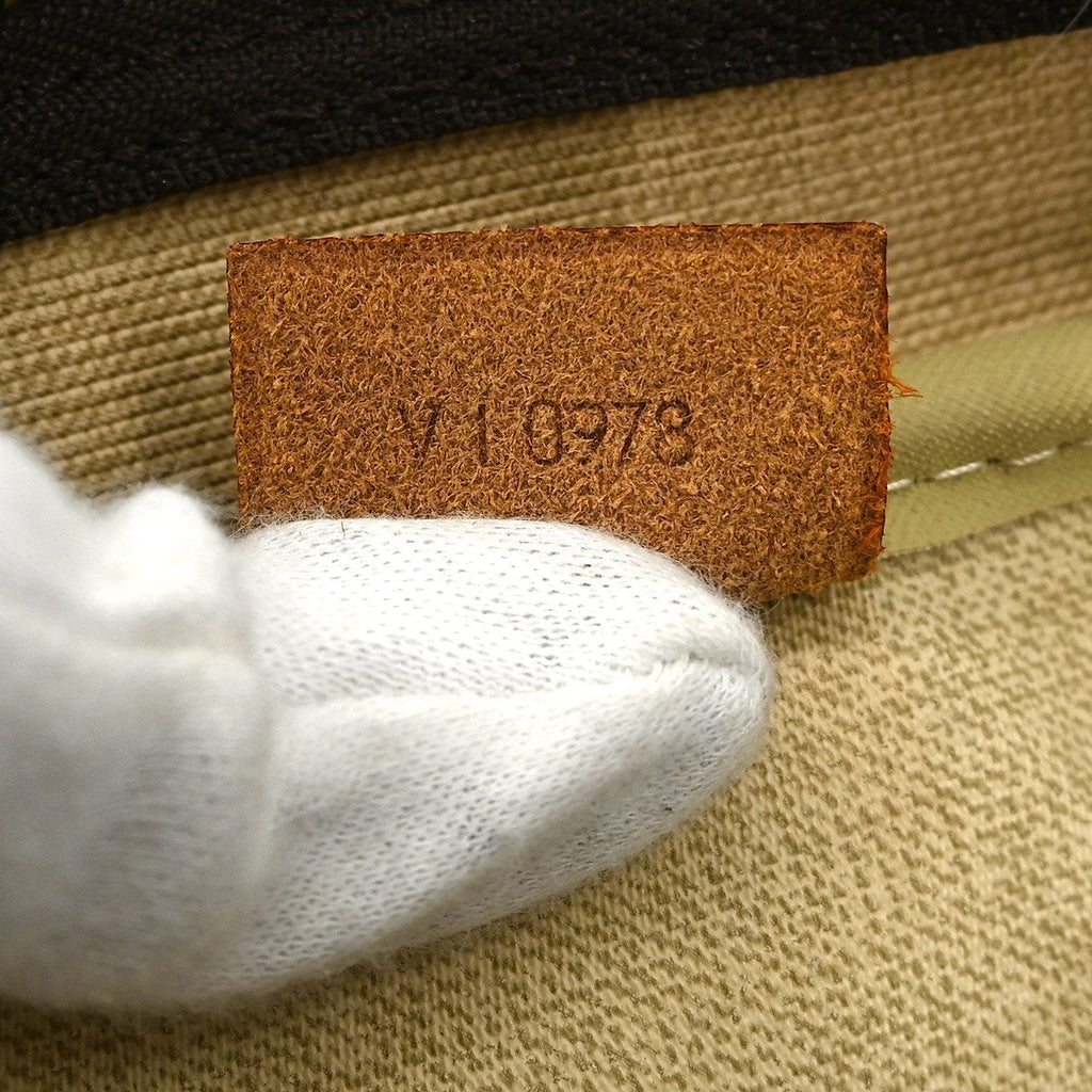 Louis Vuitton Deauville Handbag Monogram Canvas Brown Canvas Handbag ( )