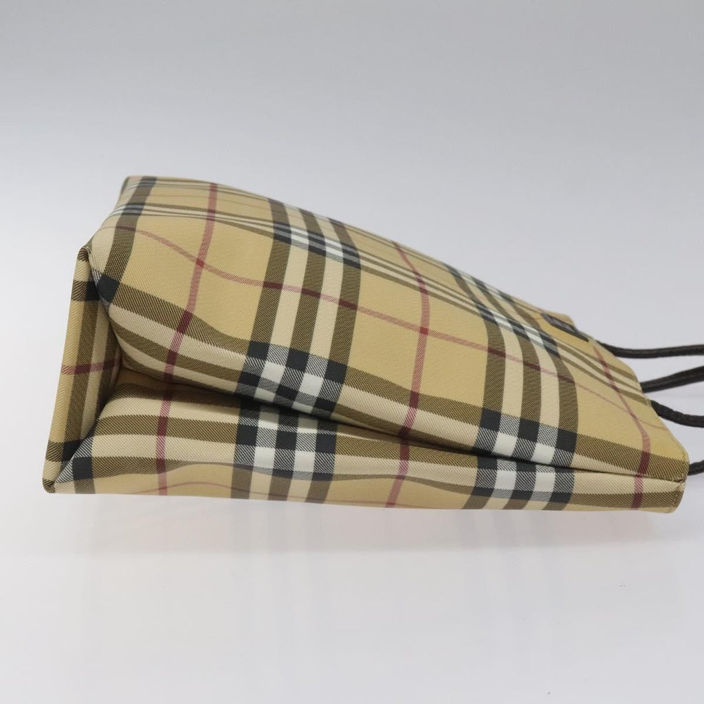 Burberry Nova Check Handbag Nova Check Canvas Beige Canvas Handbag (Authentic  )