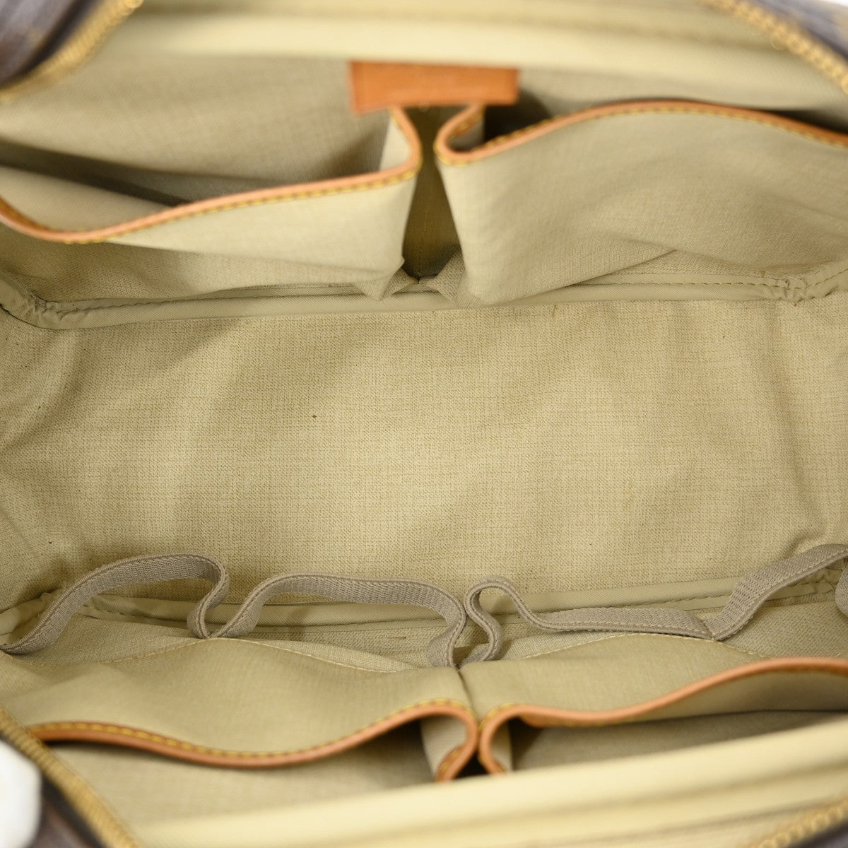 Louis Vuitton Deauville Handbag Monogram Canvas Brown Canvas Handbag (Authentic  )