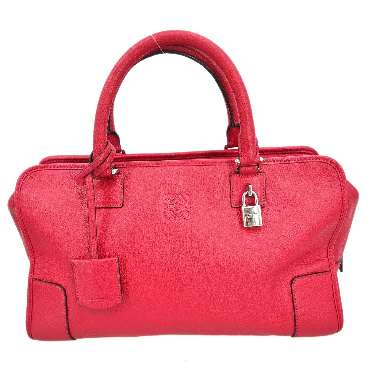Loewe Amazona Bag Leather Pink Leather Handbag (Authentic  )