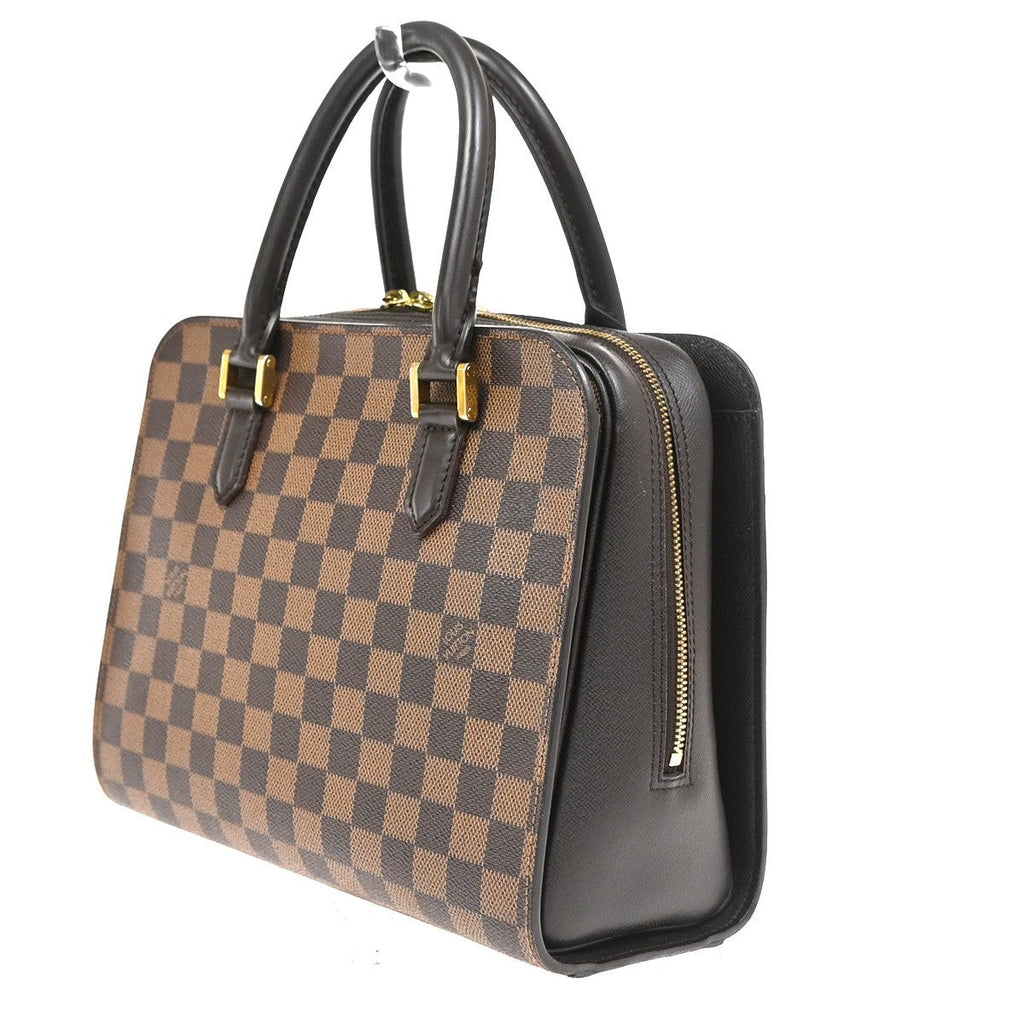 Louis Vuitton Triana Bag Damier Brown Leather Handbag ( )