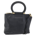 Celine Handbag Leather Black Leather Handbag (Authentic  )