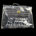Hermes Kelly Souvenir Bag Vinyl Clear Plastic Handbag (Authentic  )