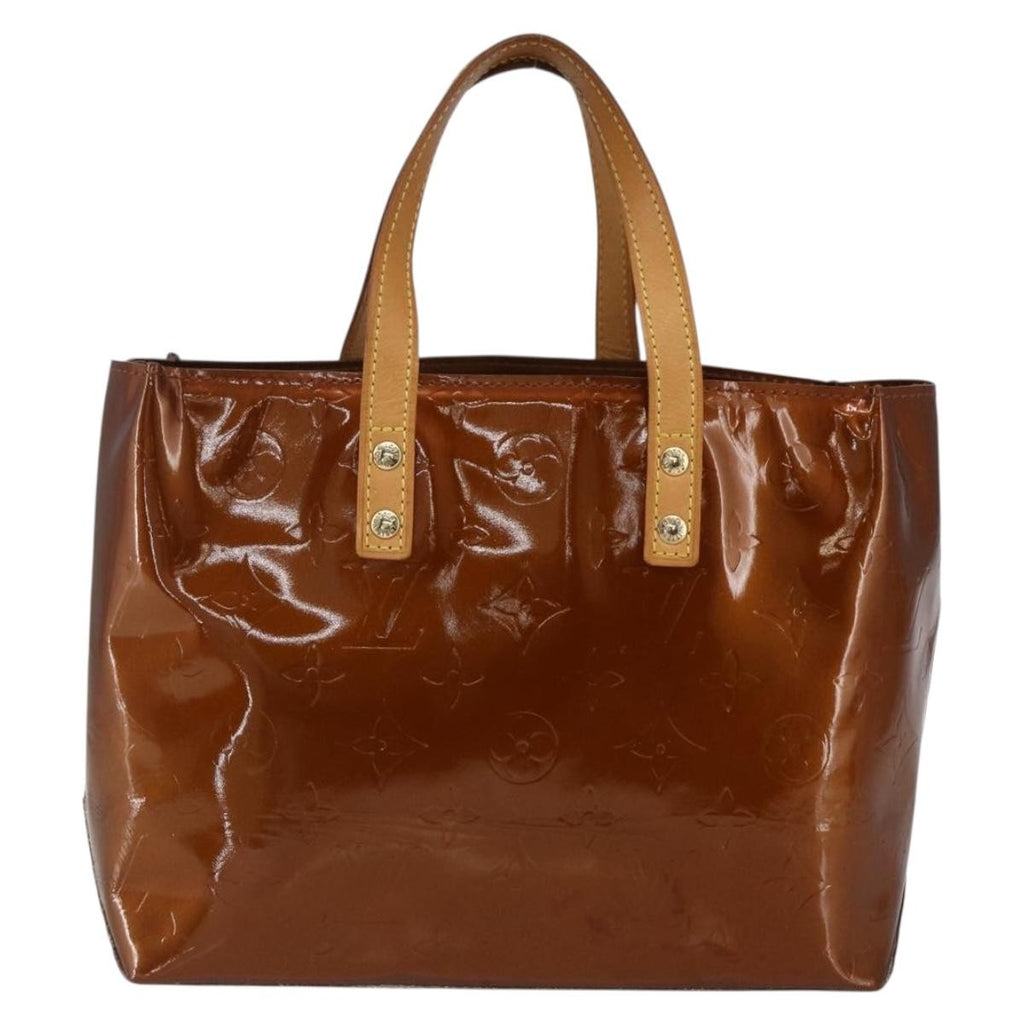 Louis Vuitton Reade Handbag Monogram Vernis Brown Patent_Leather Handbag (Authentic  )