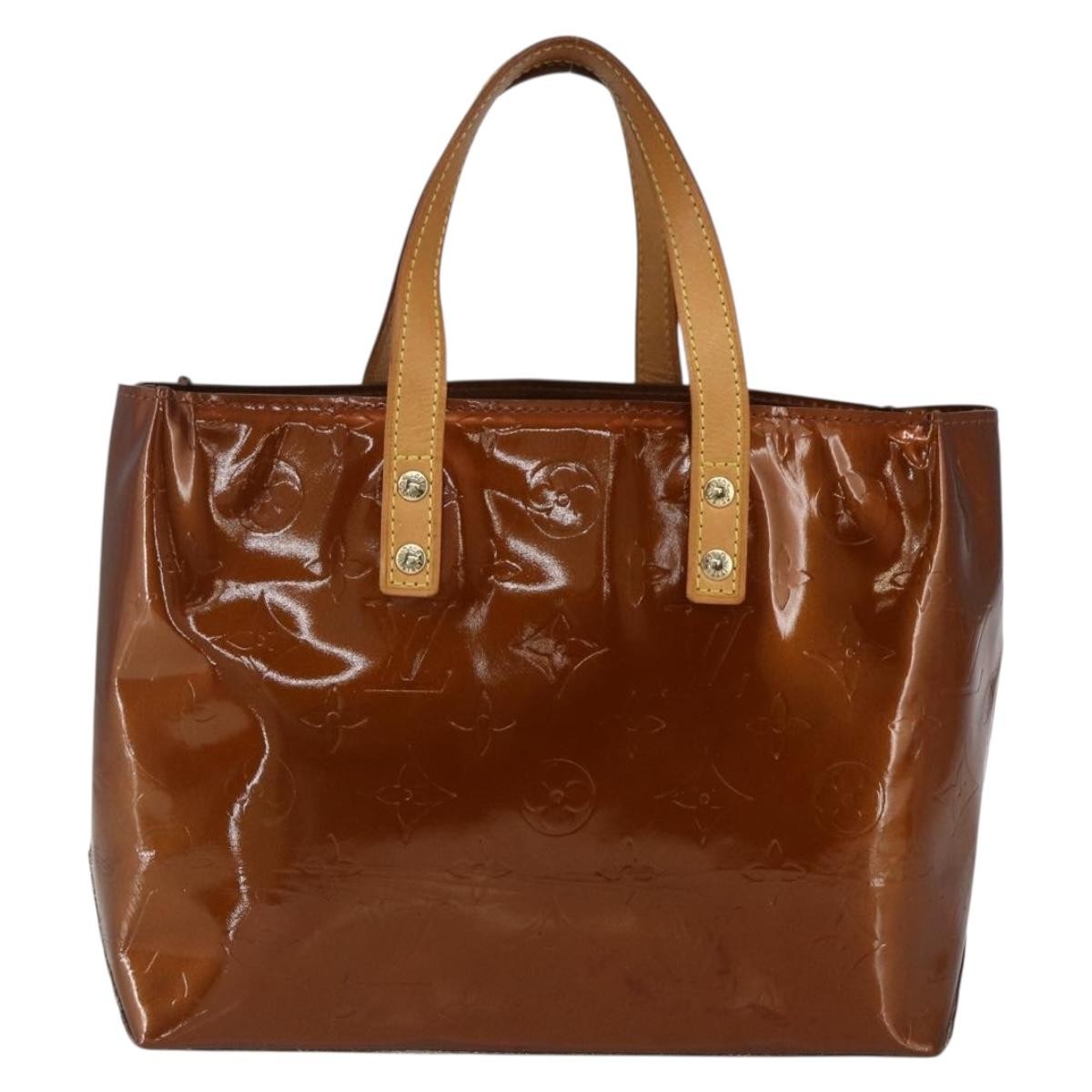 Louis Vuitton Reade Handbag Monogram Vernis Brown Patent_Leather Handbag (Authentic  )