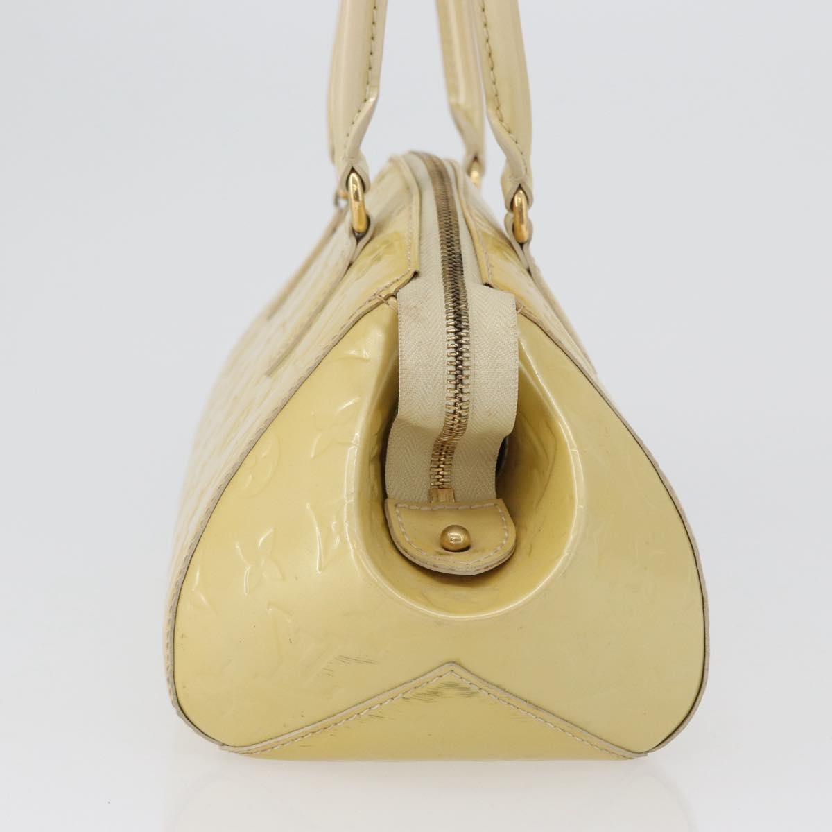 Louis Vuitton Sherwood Handbag Monogram Vernis Yellow Patent_Leather Handbag (Authentic  )