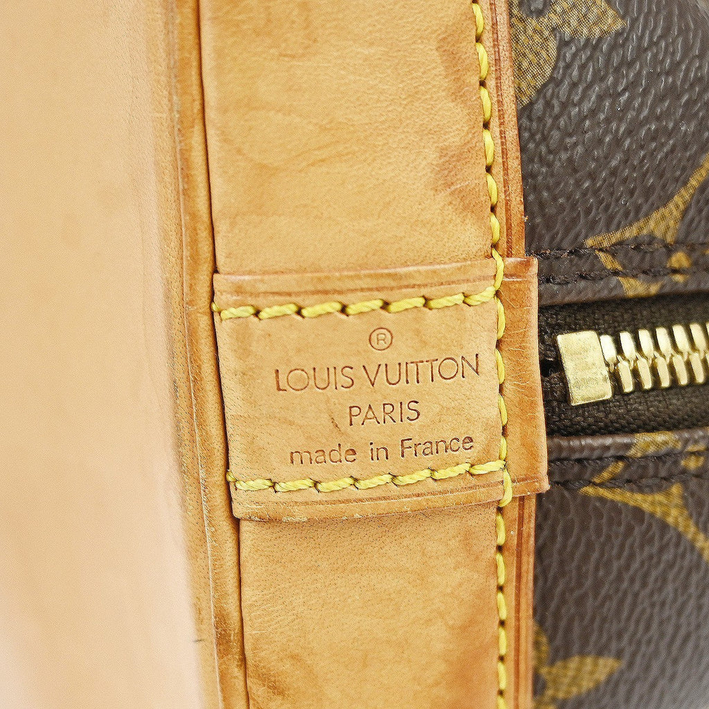 Louis Vuitton Alma Handbag Monogram Canvas Brown Canvas Handbag ( )