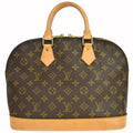 Louis Vuitton Alma Handbag Monogram Canvas Brown Canvas Handbag ( )