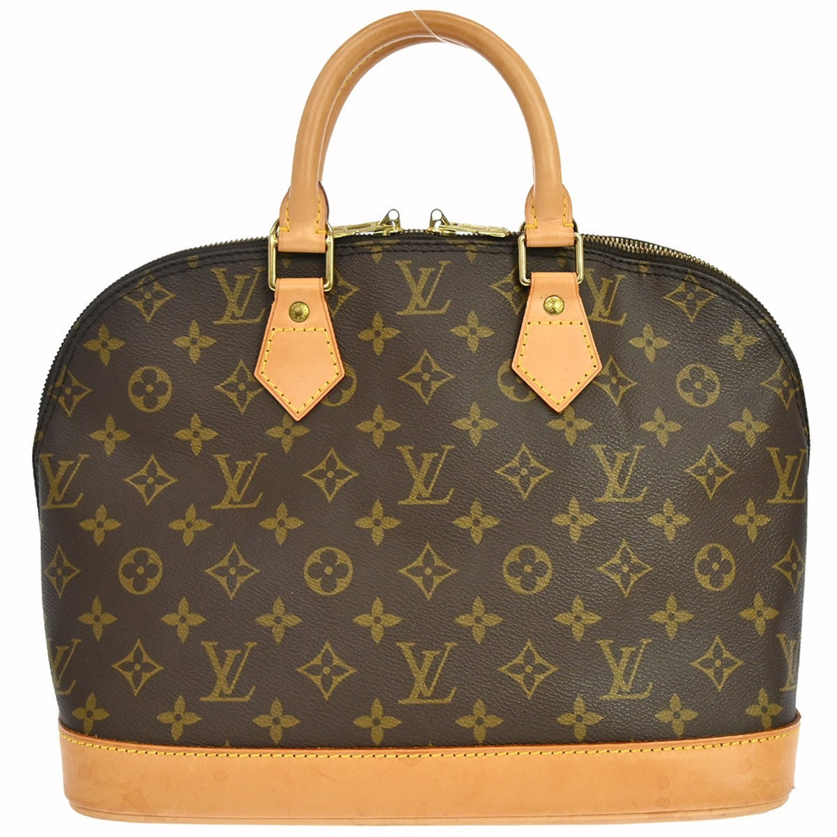 Louis Vuitton Alma Handbag Monogram Canvas Brown Canvas Handbag ( )