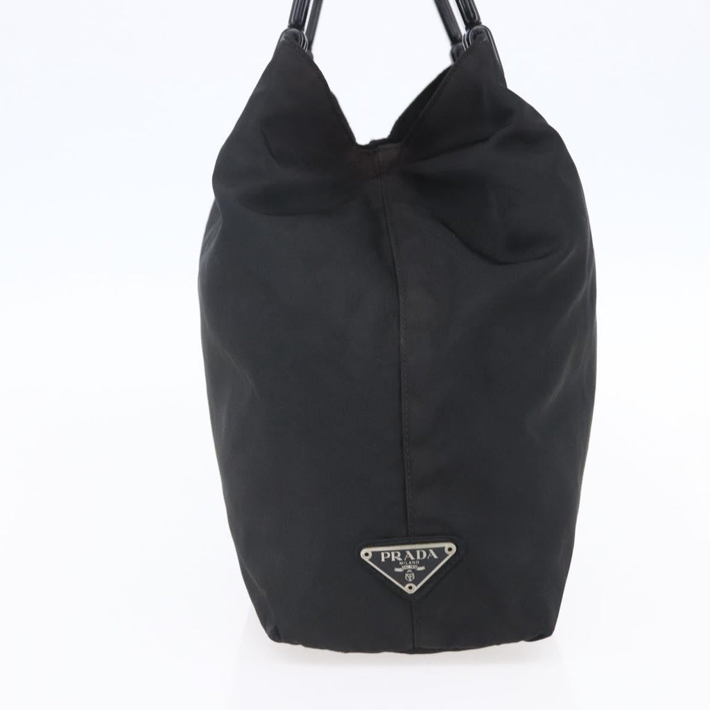Prada Vintage Handbag Tessuto Black Nylon Handbag (Authentic  )