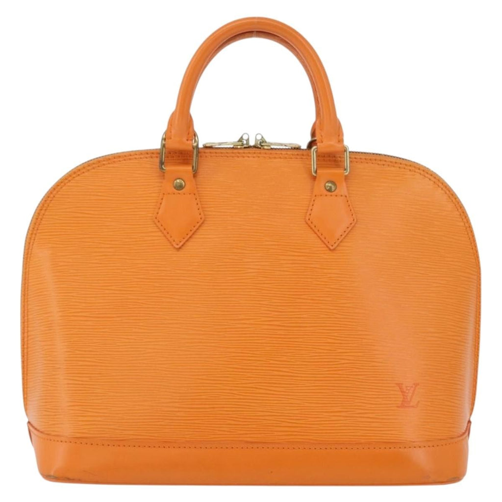 Louis Vuitton Alma Handbag Epi Leather Orange Leather Handbag (Authentic  )