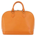 Louis Vuitton Alma Handbag Epi Leather Orange Leather Handbag (Authentic  )