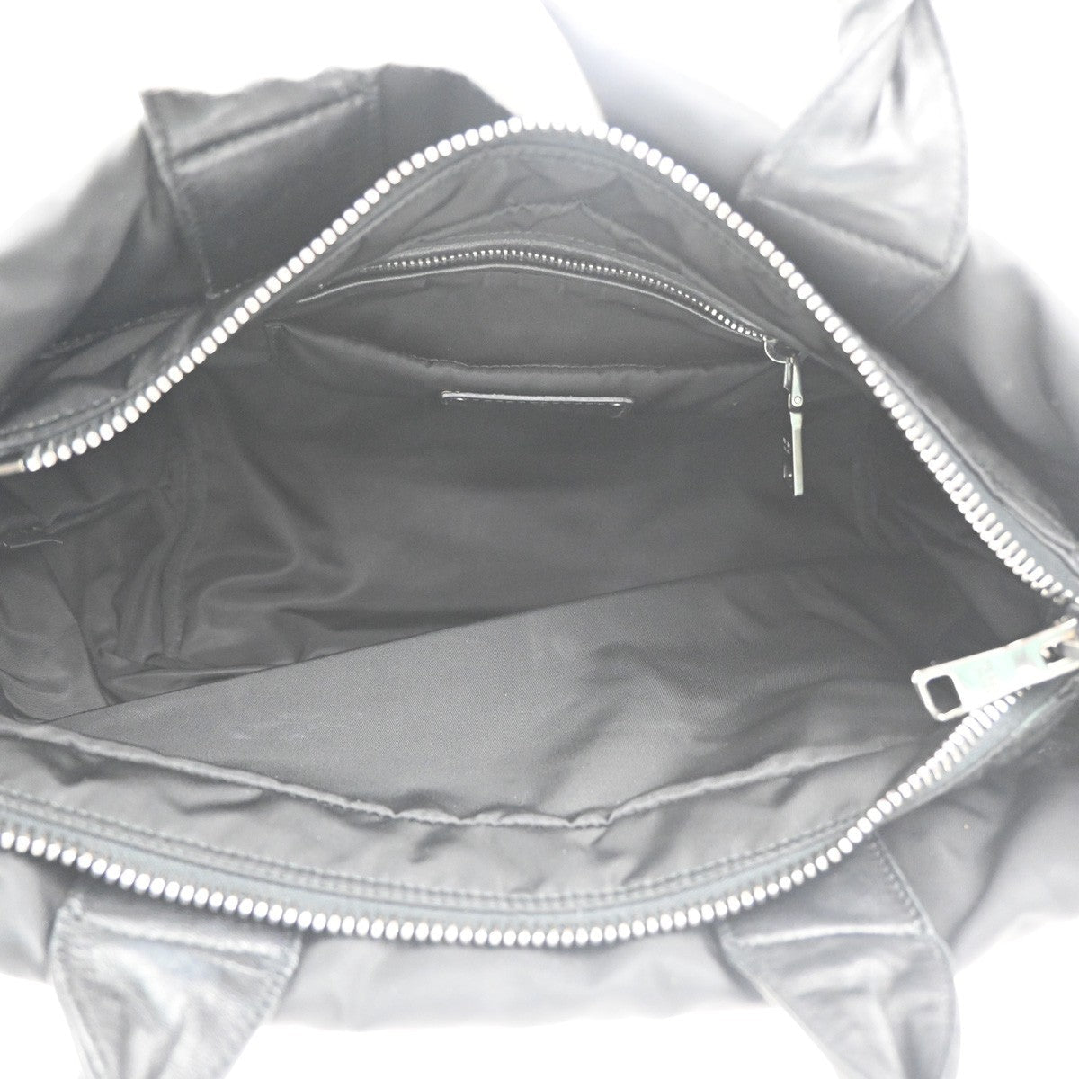 Prada Convertible Double Tote Tessuto Black Nylon Handbag (Authentic  )