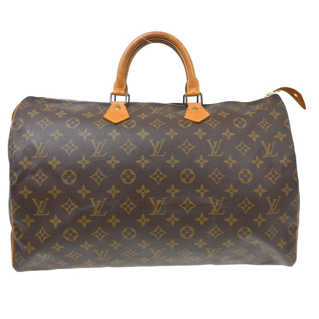 Louis Vuitton Speedy Handbag Monogram Canvas Brown Canvas Handbag ( )