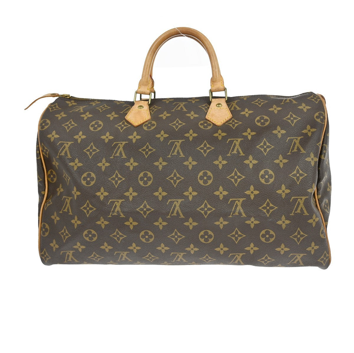 Louis Vuitton Speedy Handbag Monogram Canvas Brown Canvas Handbag ( )