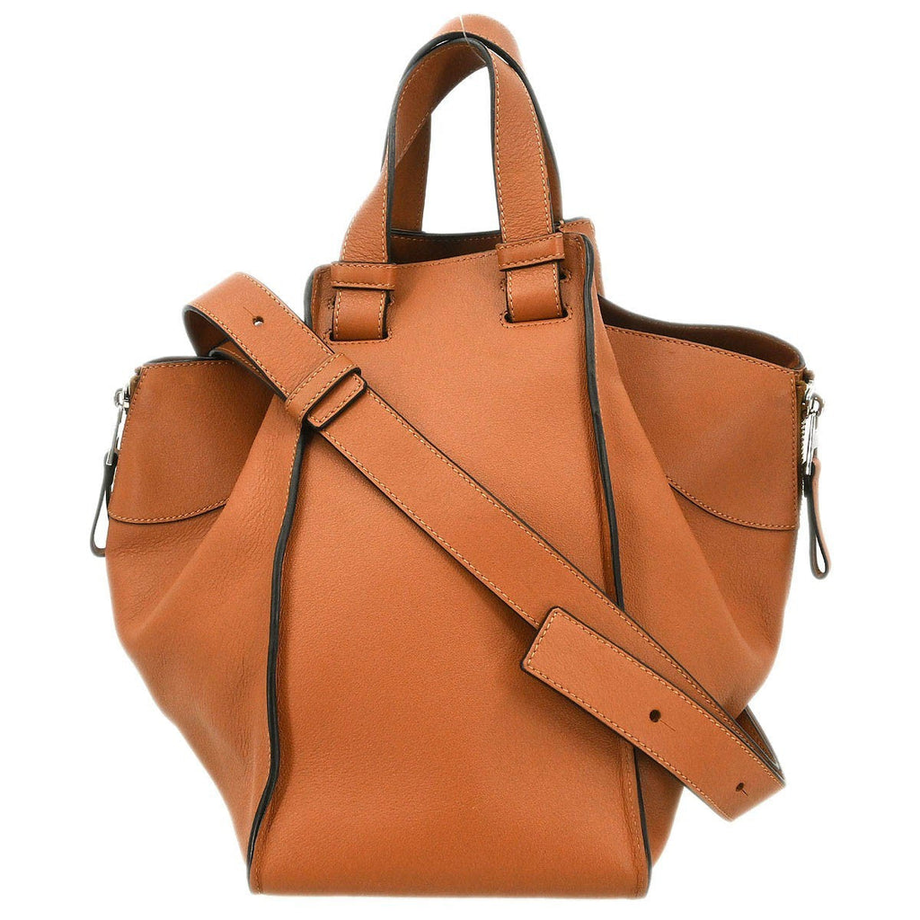 Loewe Hammock Bag Leather Brown Leather Handbag (Authentic  )