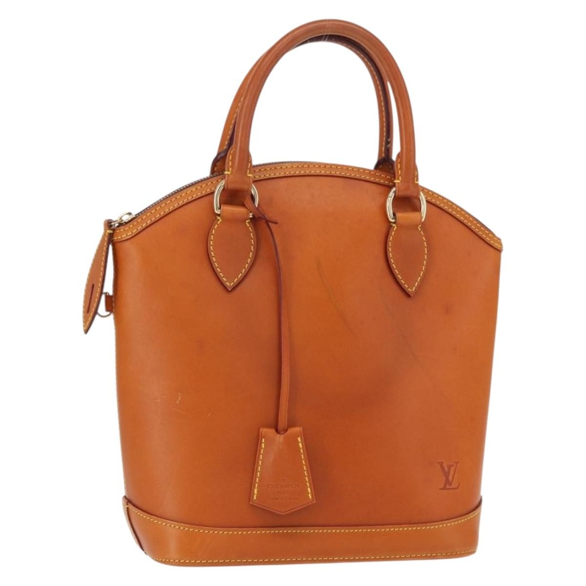 Louis Vuitton Lockit Handbag Nomade Leather Brown Leather Handbag (Authentic  )