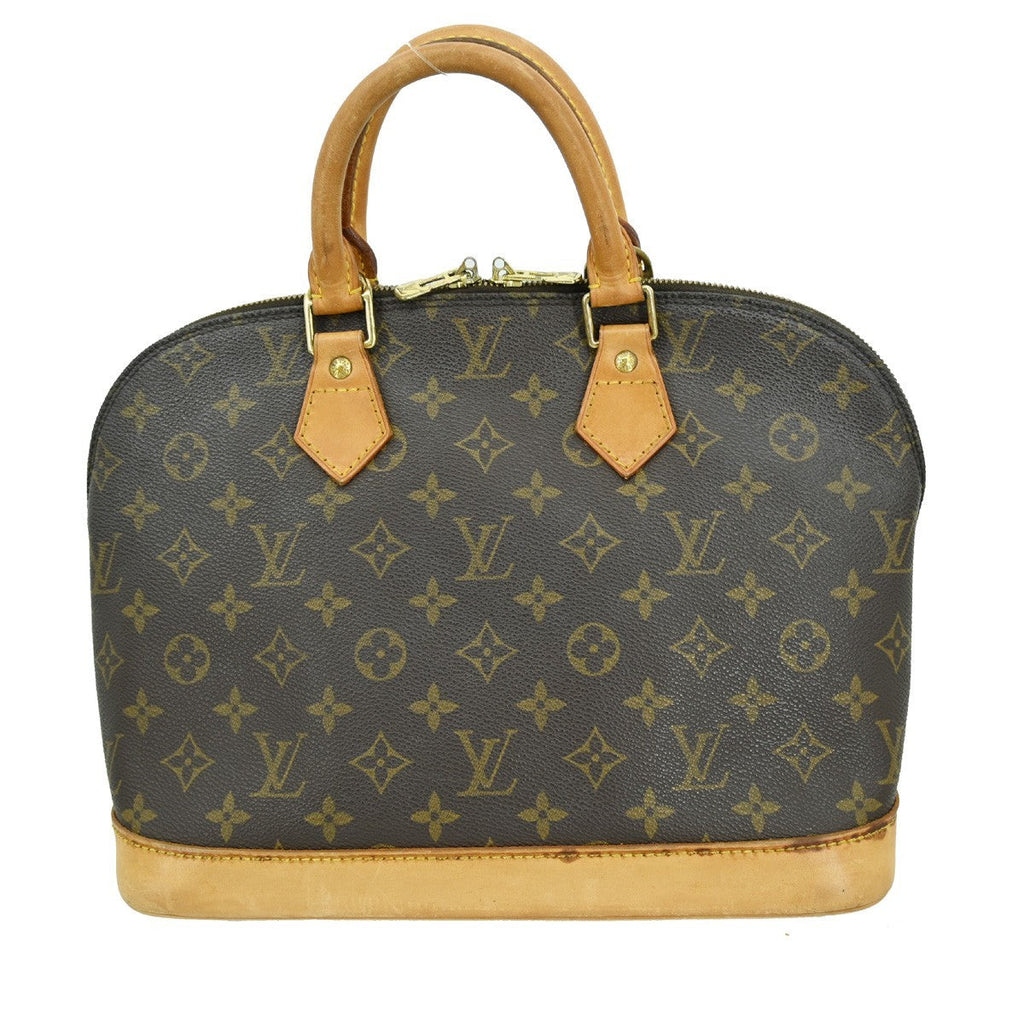 Louis Vuitton Alma Handbag Monogram Canvas Brown Canvas Handbag ( )